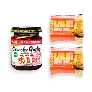 Chili Garlic Bundle – S&B Crunchy Garlic, SAYLALA Chili Oil Noodles & ZHG Self-Heating Rice Pots