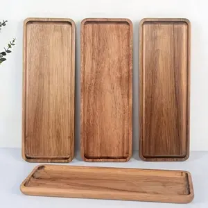 Elegant Wooden Tray for Desserts & Snacks, Perfect Coffee & Tea Serving, Kitchen Decor for Home & Restaurant, Utensils, Ideal Christmas Gift
