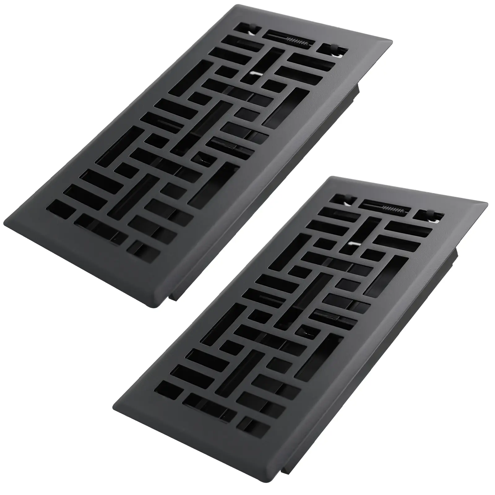 4x8 Inches Heavy Duty Walkable Floor Register Easy Adjust Air Supply Lever Floor Vents - Vent Cover for Home Floor