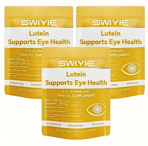 Swiyie Lutein & Zeaxanthin Gummies - 60-Count Eye Health Supplement with Astaxanthin, B12, C, E, Blue Light Defense, Vision Support, Berry Flavor Dietary Wellness Collagen Supplement