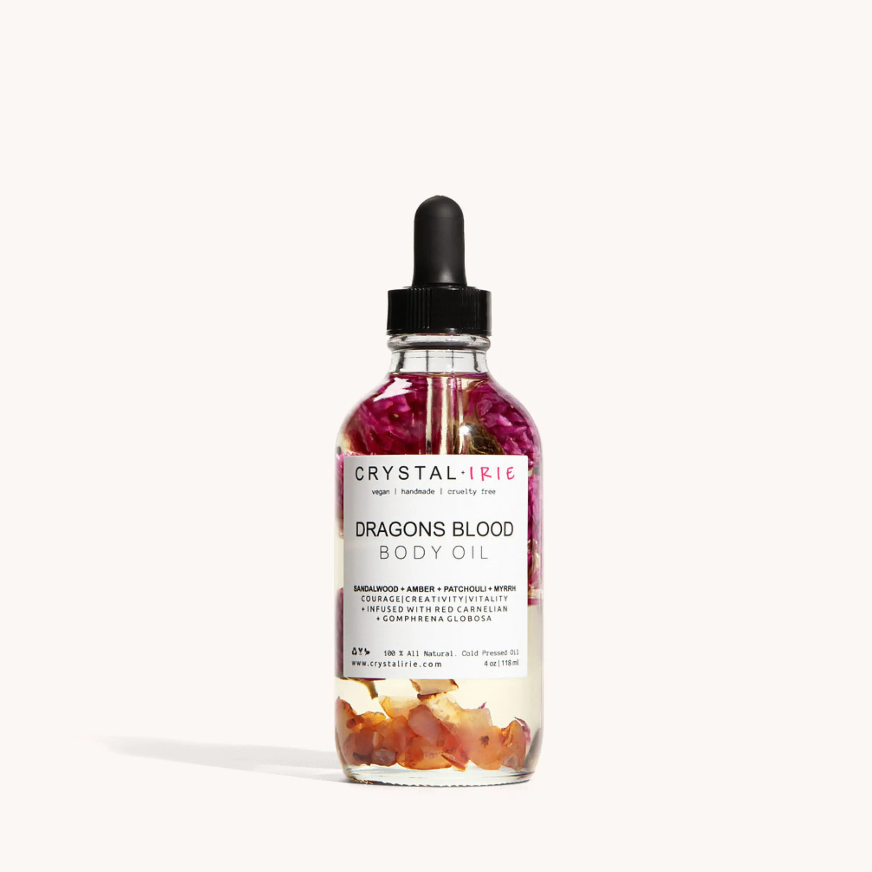 Dragon's Blood Body Oil | Crystal Infused Dry Body Oil by Crystal Irie