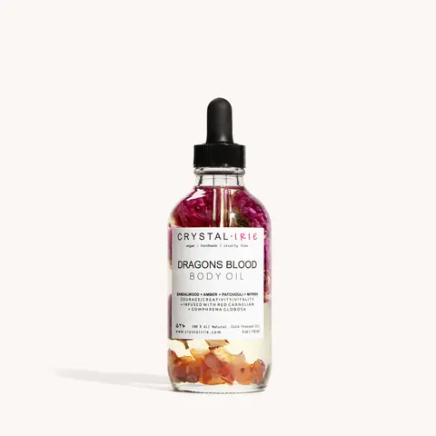 Dragon's Blood Body Oil | Crystal Infused Dry Body Oil by Crystal Irie