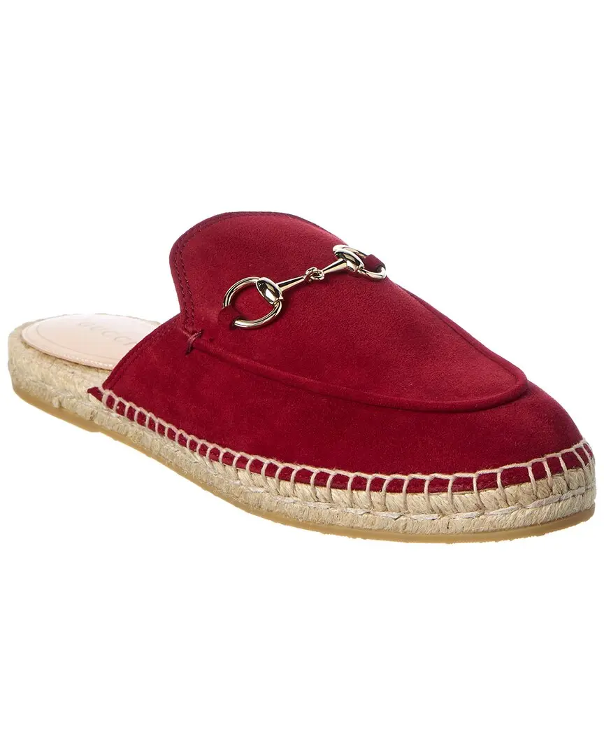 Gucci Horsebit Suede Mule