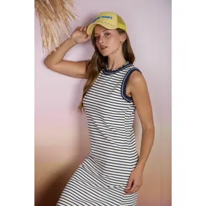 Claire Knit Midi Dress in Navy