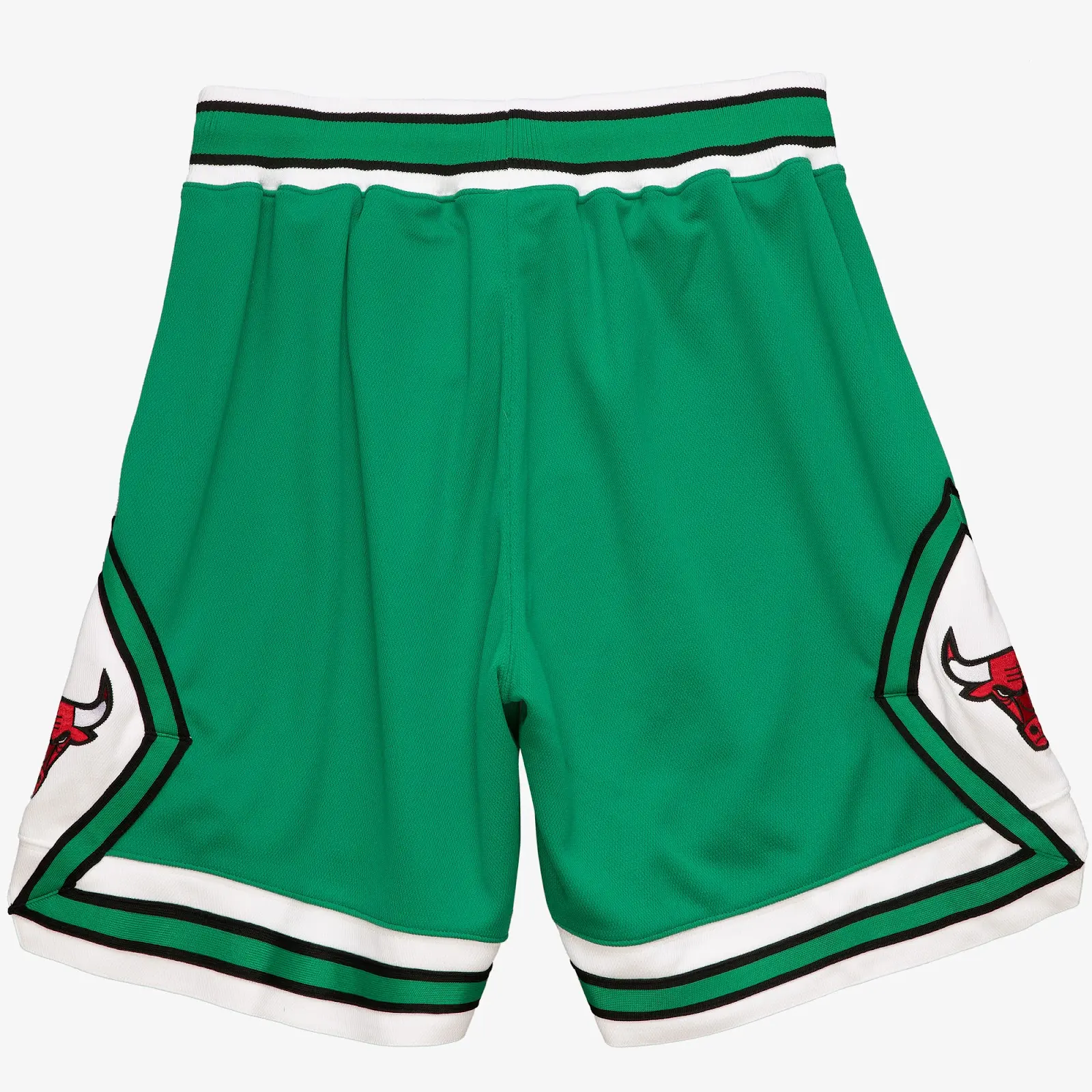 Chicago Bulls Green 2008-09 Authentic Basketball Shorts - Mitchell & Ness NBA Throwback, Retro Mesh Basketball Shorts