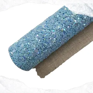 Chunky glitter faux leather