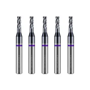 1/16" Carbide Square End Mill 4 Flute (5-Pack) - CNC Router Bits for , Steel, Brass - 1/8" Shank, 3/16" Cut, 1-1/2" OAL -  Engraving Bits