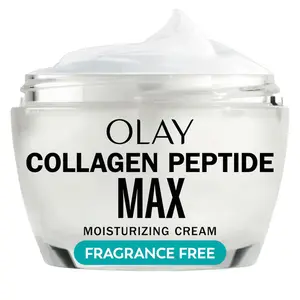 Olay Collagen Peptide MAX Moisturizing Cream - Gentle, Smooth, 24 Hour Hydration, Fragrance Free, 1.7 oz