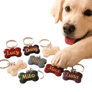 Durable Pet Name Tags for Dogs and Cats, Essential Identification Accessory for Pet Supplies