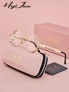 HyJex Unisex Classically Designed Frameless Plano Glasses Square Frame Plano Glasses