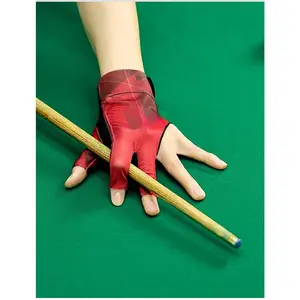 Professional billiard gloves, lightweight and breathable, three-finger open-finger gloves, snooker table ball non-slip gloves, single piece