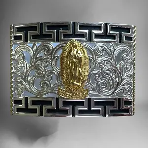Saint Mary Western Style Cowboy Belt Buckle Hebilla Vaquera Virgen