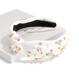 Beaded Baseball Headband