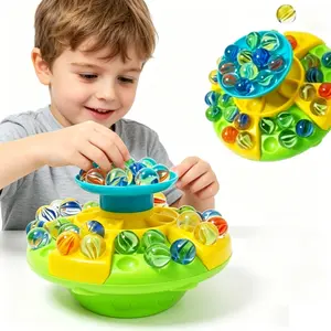 Kids Marble Run Tower, 3 Tier Stacking Balance Toy with 60 Marbles, Fun Interactive Family Game, Educational Toy, Children’s Day Ready