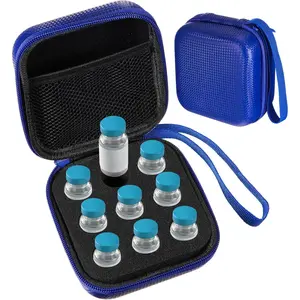 9 Slots Insulin Peptide Fridge Carrying Case Fits Standard 10ml Vials, Insulin Cooler Travel Case Zipper Pouches