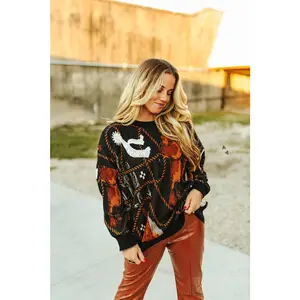 Rope Saddle Knit Sweater