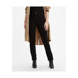 Levi's Women's 724 High-Rise Straight Jeans - Soft Black 28