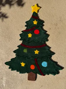 Christmas Tree Tufted Rug