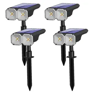 SEURON Outdoor LED Solar Halloween Lights (4/6-Pack) - 100 Lumens, 4 Modes, IP65 Waterproof, 1200mAh Battery, Dual Solar-USB Charging, Rotatable Design for Garden, Path