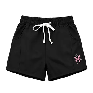 New women’s athletic shorts with elastic drawstring waist and pockets, beach casual shorts