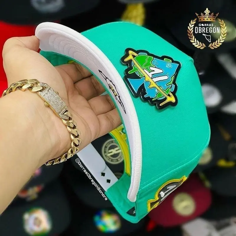 Fashionable Unisex Flat Brim Cap with Eye Catching Front Patch Design, Structured Snapback for Men and Women Who Love Unique Style