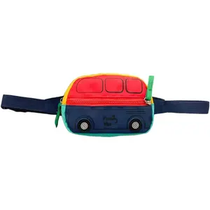 L-CPB002 Kids Fanny Pack Boys Crossbody Bag Kids, Small Waist Pack Boys Fanny Pack, Fanny Packs Bulk Toddler Fanny Pack (Red)