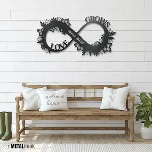 Love Grows Infinity Custom - Metal Sign