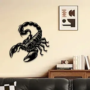 1pc Scorpio Zodiac Metal Wall Art, Mystical Statue Mural, Perfect for Bedroom, Office, Astrology Room Decor, Birthday Decor, Ideal Gift for Scorpio Zodiac Lovers,Perfect For Halloween/Christmas/Easter decor.