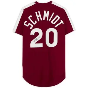 Framed Mike Schmidt Philadelphia Phillies Autographed Maroon Mitchell & Ness Authentic Jersey - Fanatics Authentic Certified - MLB Memorabilia