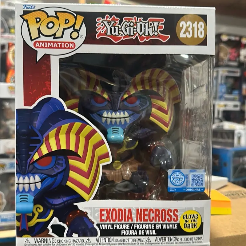 Funko Pop! Yu-Gi-Oh! Exodia Necross Single Glow-in-the-Dark Vinyl Themed Figure - Unreleased TV/Movie Character Collectible, Display-Worthy for Fans, New