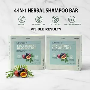 Umex Natural Hair Care Bar – Strengthening Anti-Hair Loss Dandruff Control Volumizing All-in-One Shampoo Conditioner Zero Waste Herbal Formula