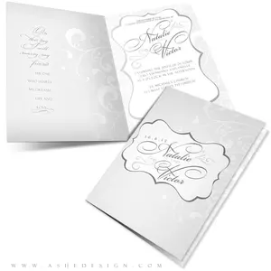 5x7 Folded Wedding Invitation - On This Day