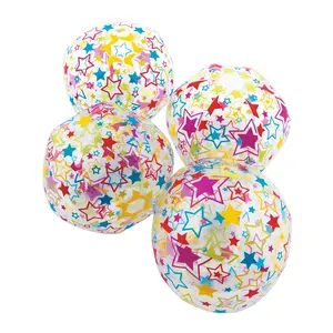 Inflatable 11" Neon Star Medium Beach Balls - 12 Pc.