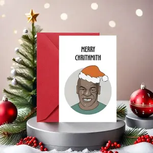 Funny Christmas Card, Humorous Holiday Greeting, Merry Chrithmith, Perfect for Friends and Family, Custom Message Card, Laughter Guaranteed!