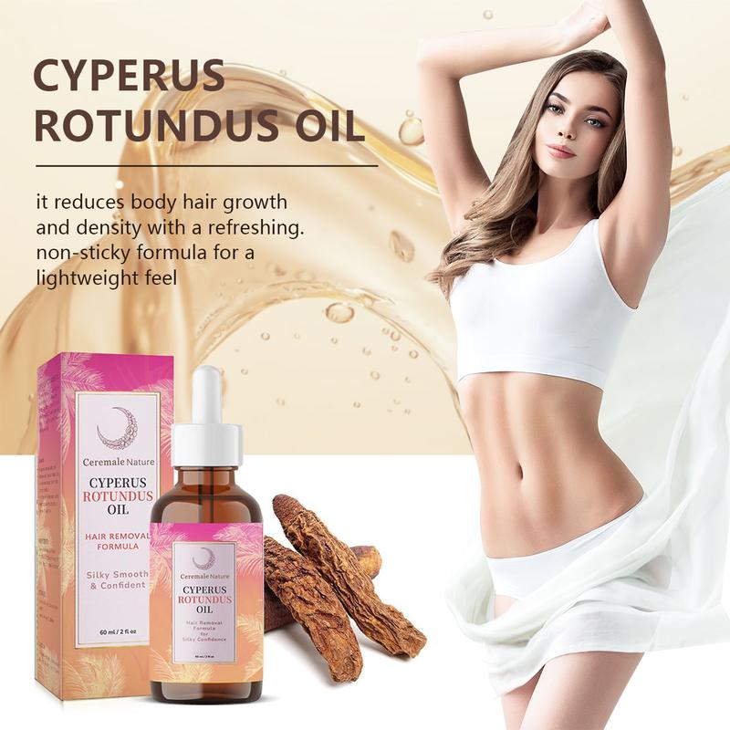 Caramela Beauty Cyperus Rotundus Oil forNatural Permanent Hair Reduction,mild and non-irritating Body Care Wax,Moisturizing & Soothing for Bikini Area gentle