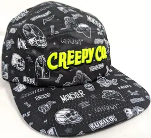 Creepy Co. Vintage Horror Comics 5 PANEL HAT Crypt Monster Ghost Phantom Bat