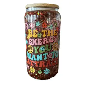 Glass drinking jar