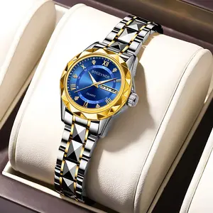 【dealsforyoudays】Elegance-Classic Ladies Fashion Quartz Watch Exquisite Round Dial Luxurious Rose Gold Plated Women Watches, Waterproof & Durable, Ideal for Daily Wear, Party, Business Occasions, Perfect Birthday Gift for Her