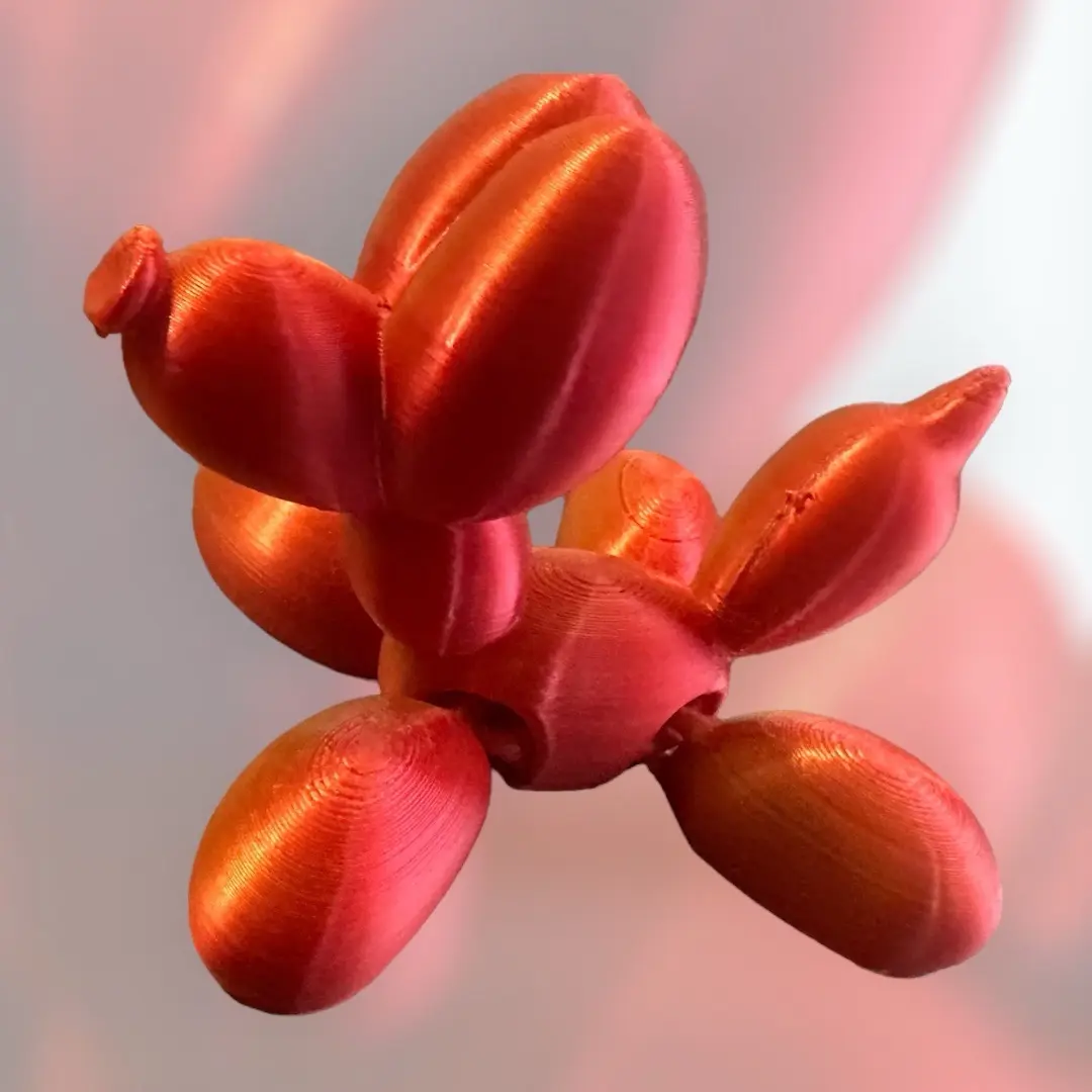 Meet Poppy: The Articulated Balloon Dog!  Flexible, Fun, & Adorably Whimsical | Perfect Desk Toy & Collectible!