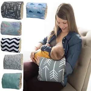 Adjustable Baby Nursing Arm Pillow - Portable Cotton Breastfeeding Support Cushion