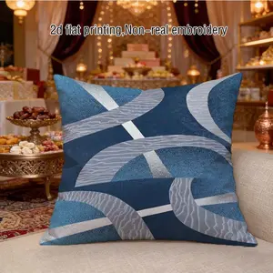 1pc Modern Abstract Decorative Pillow Cover | Double-Sided Print, Suitable For Living Room, Bedroom, Office Decor, Ideal For Valentine'S, Mother'S Day, Independence Day, Halloween, Thanksgiving, Christmas (Pillow Not Included), Machine Washable