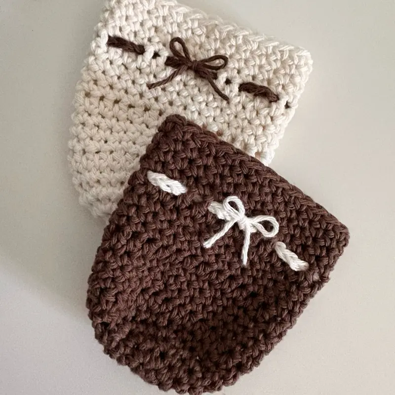 Crochet Can Cozy | 12 oz Drink Sleeve | Handmade Coffee Cup Koozie | Neutral Cottagecore Gift