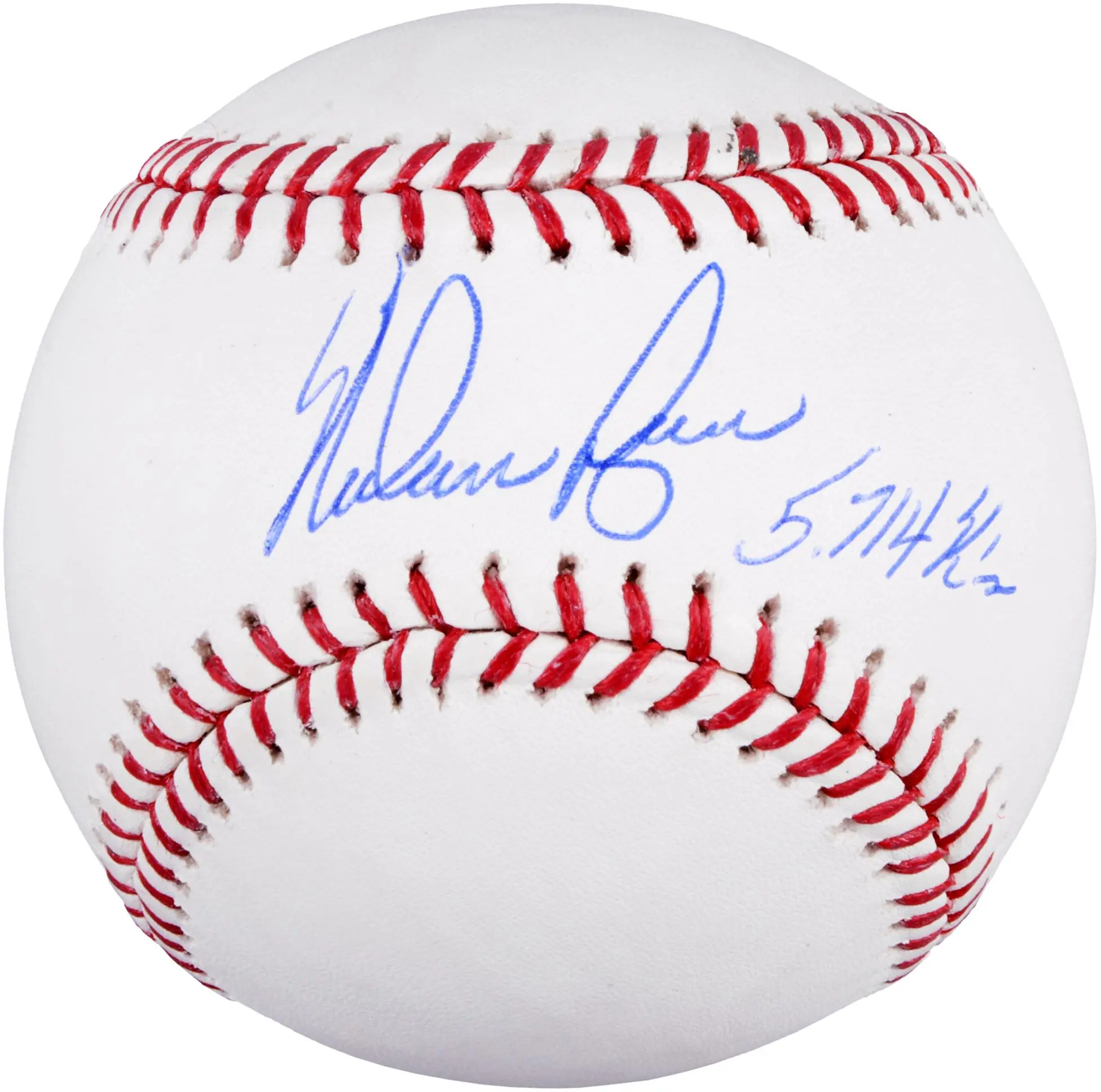 Nolan Ryan Autographed Baseball with "5714 K's" Inscription - Fanatics Authentic Certified