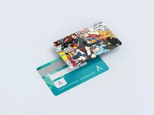 Fooly Cooly Card Skin Sticker Cover - Applies over the front of your card!