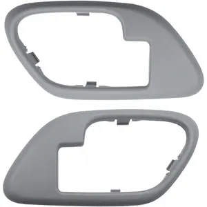 Interior Door Handle Trim Bezel Compatible With GMC, Chevrolet Silverado, Suburban, Tahoe, Yukon, C1500, C2500, C3500, K1500, K2500, Replace 15708080 15708079, Gray Color