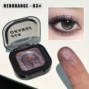 HERORANGE Mini Glitter Shimmer Eyeshadow Balm, Sparkling Single Color Makeup for Stunning Eyes, Waterproof and Soft Texture, Essential for Travel