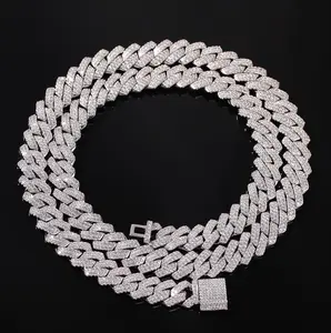 VVS!! Iced Out Diamond Chain Thick Iced Cuban Zircon