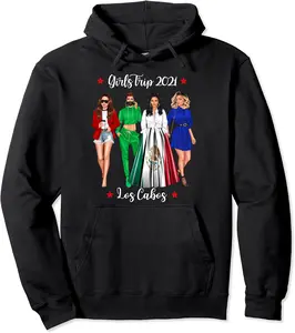 Funny Girls Trip Los Cabos Holiday Cute Woman Hen Do Cool Pullover Hoodie - Rivkafia Shop 62B0BRZVF24Q