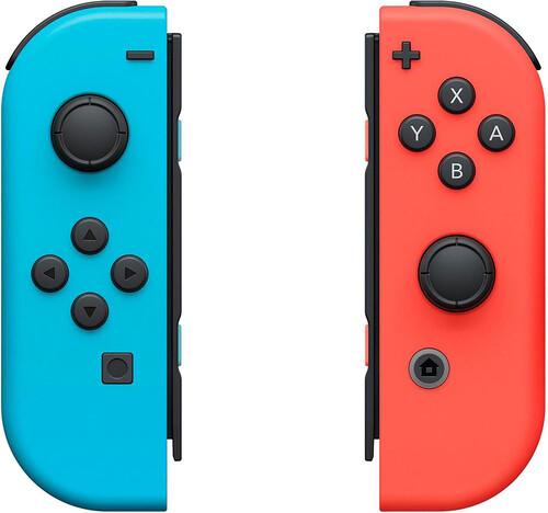 Switch Accessory:  Controller - Nintendo JOY-CON:  (L)/(R) - Neon Red/Neon Blue  [GAMES ACCESSORIES] Blue, Red, Controller