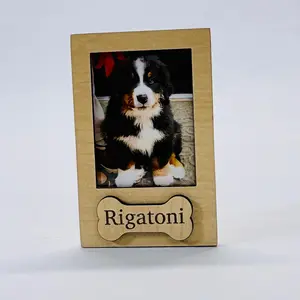Custom Dog Photo Fridge Magnet Frame